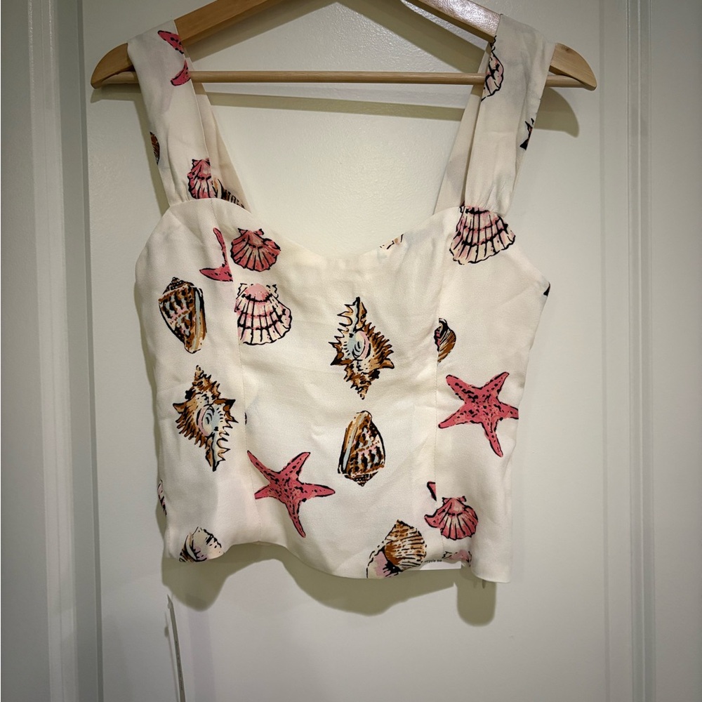 NWT Reformation Hester Top Concha Size 4